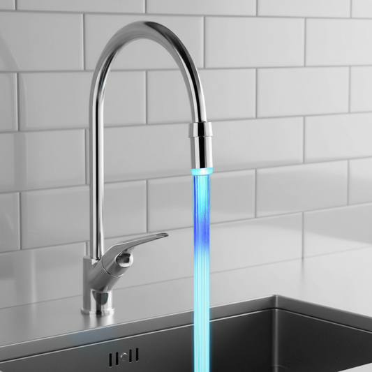 LED Wasserhahnaufsatz Chrom - AquaLume