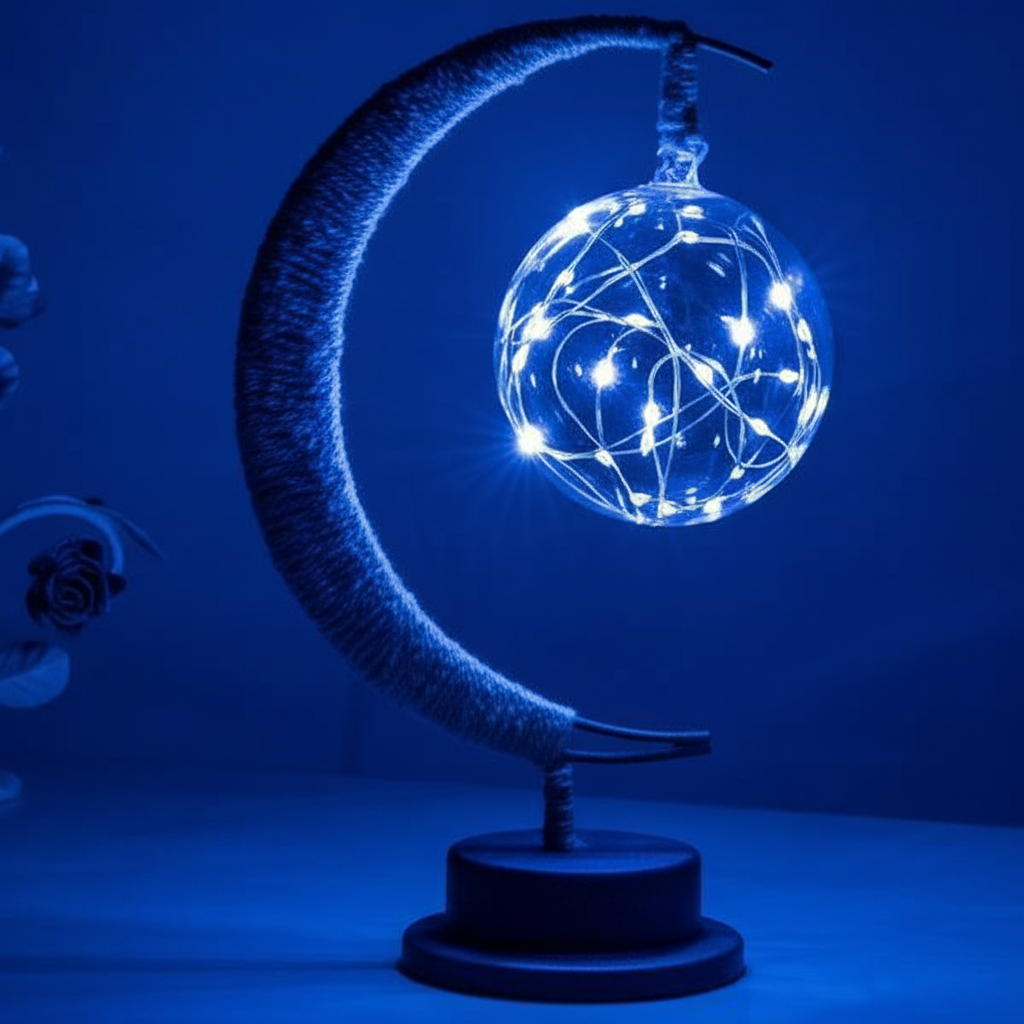 LED Kugel Nachtlicht Mit Seil - Celestiflux