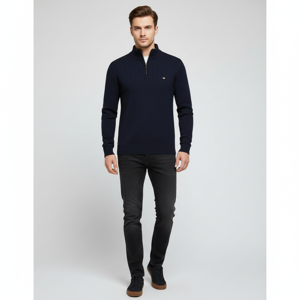 Langärmlige Pullover Mit Reißverschluss - Noah