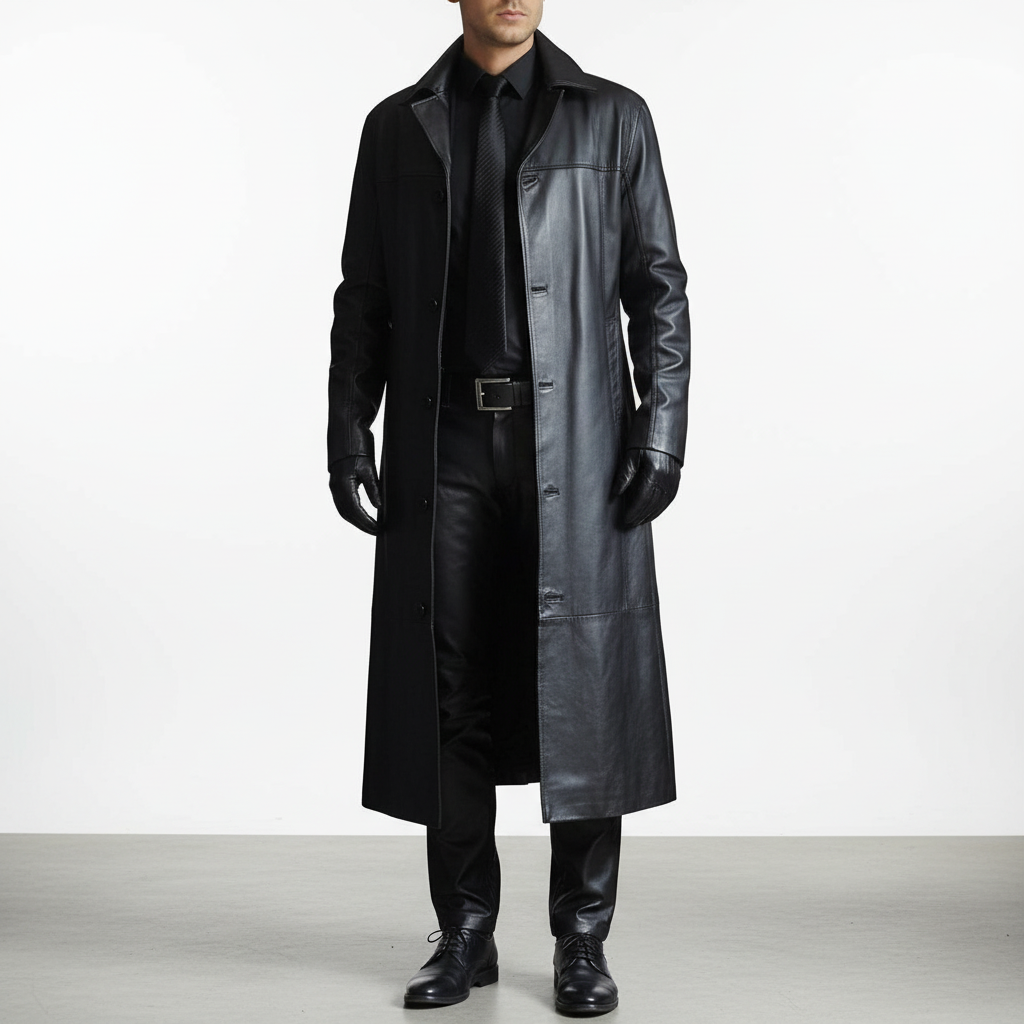 Lange Lederjacke - Anton