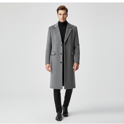 Langer Wollmantel Für Herren -  Daniel