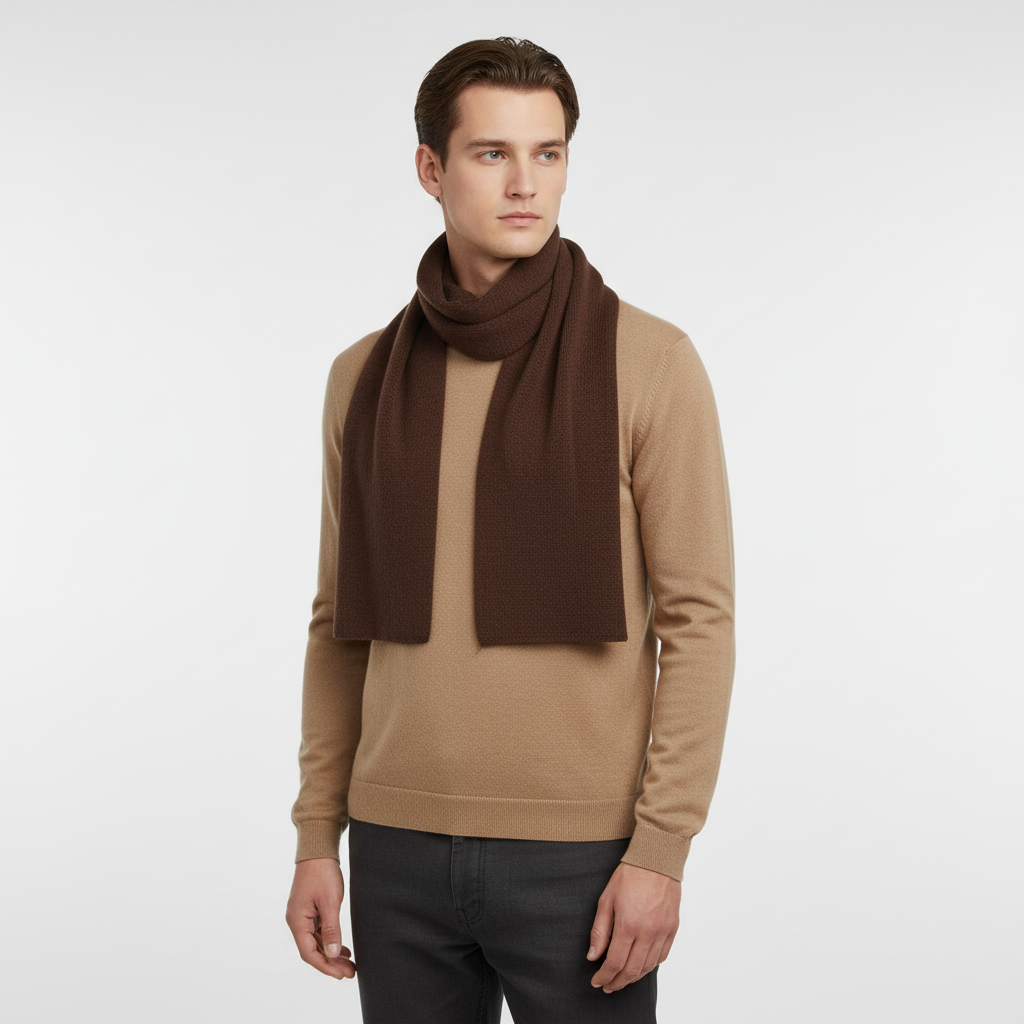 Langer Gestrickter Unisex Schal - CashmiLux