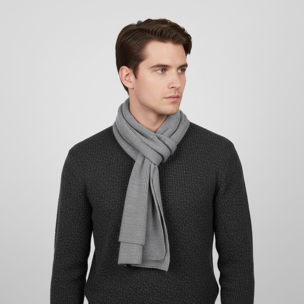 Langer Gestrickter Unisex Schal - CashmiLux