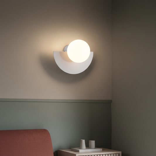 Metall Halbmond Wandlampe - HalbGlow