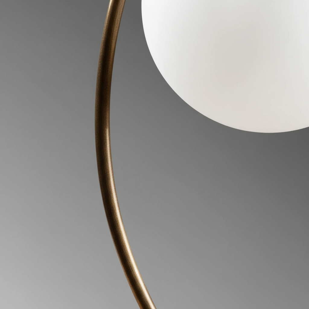 Minimalistische Tischlampe Metallgestell - Sphereon