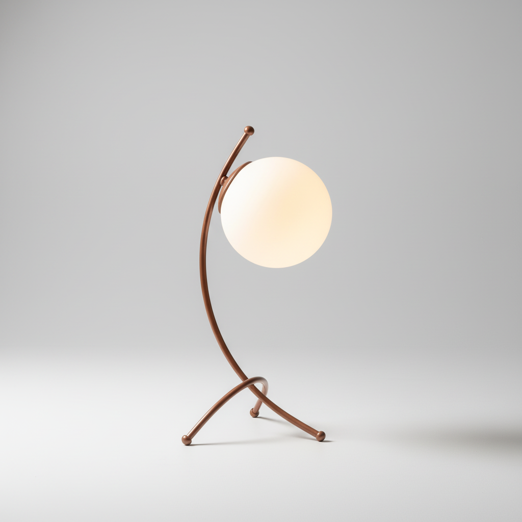 Minimalistische Tischlampe Metallgestell - Sphereon