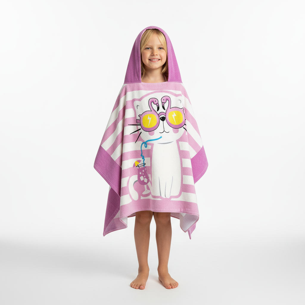 Moderne Cartoon-Stickerei - KidTowel