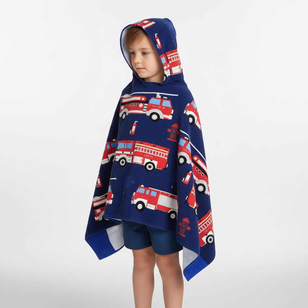 Moderne Cartoon-Stickerei - KidTowel