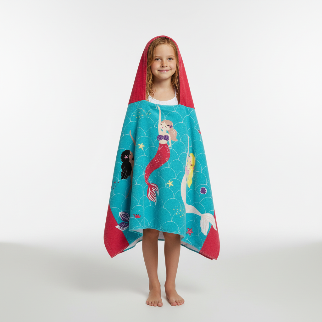 Moderne Cartoon-Stickerei - KidTowel