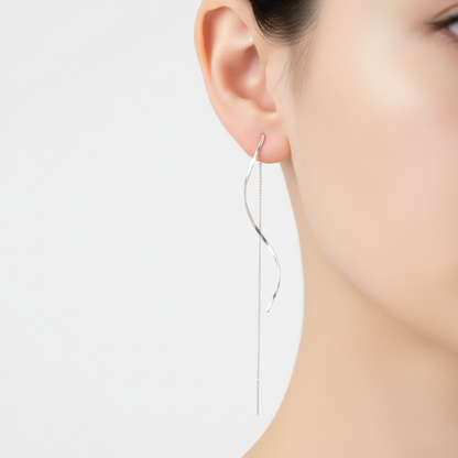 Moderne Ohrstecker - LongWaves 