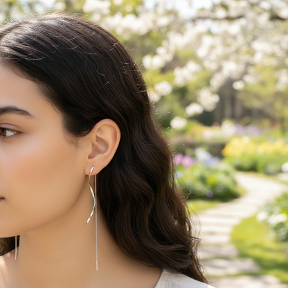 Moderne Ohrstecker - LongWaves 