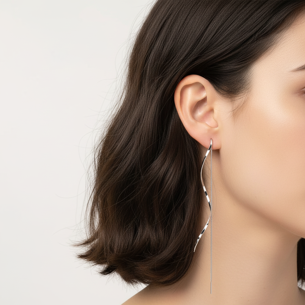 Moderne Ohrstecker - LongWaves 