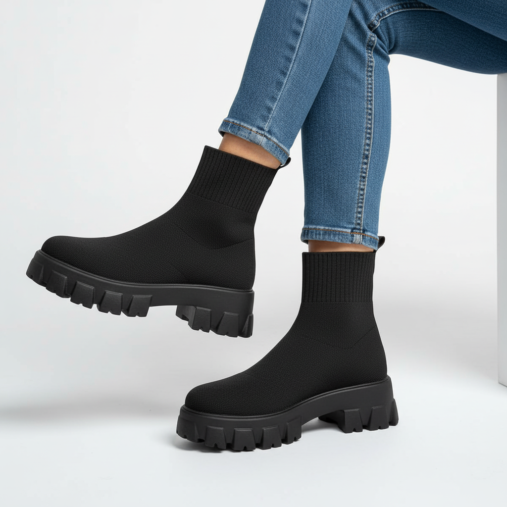 Moderne Plattform-Boots - Victoria