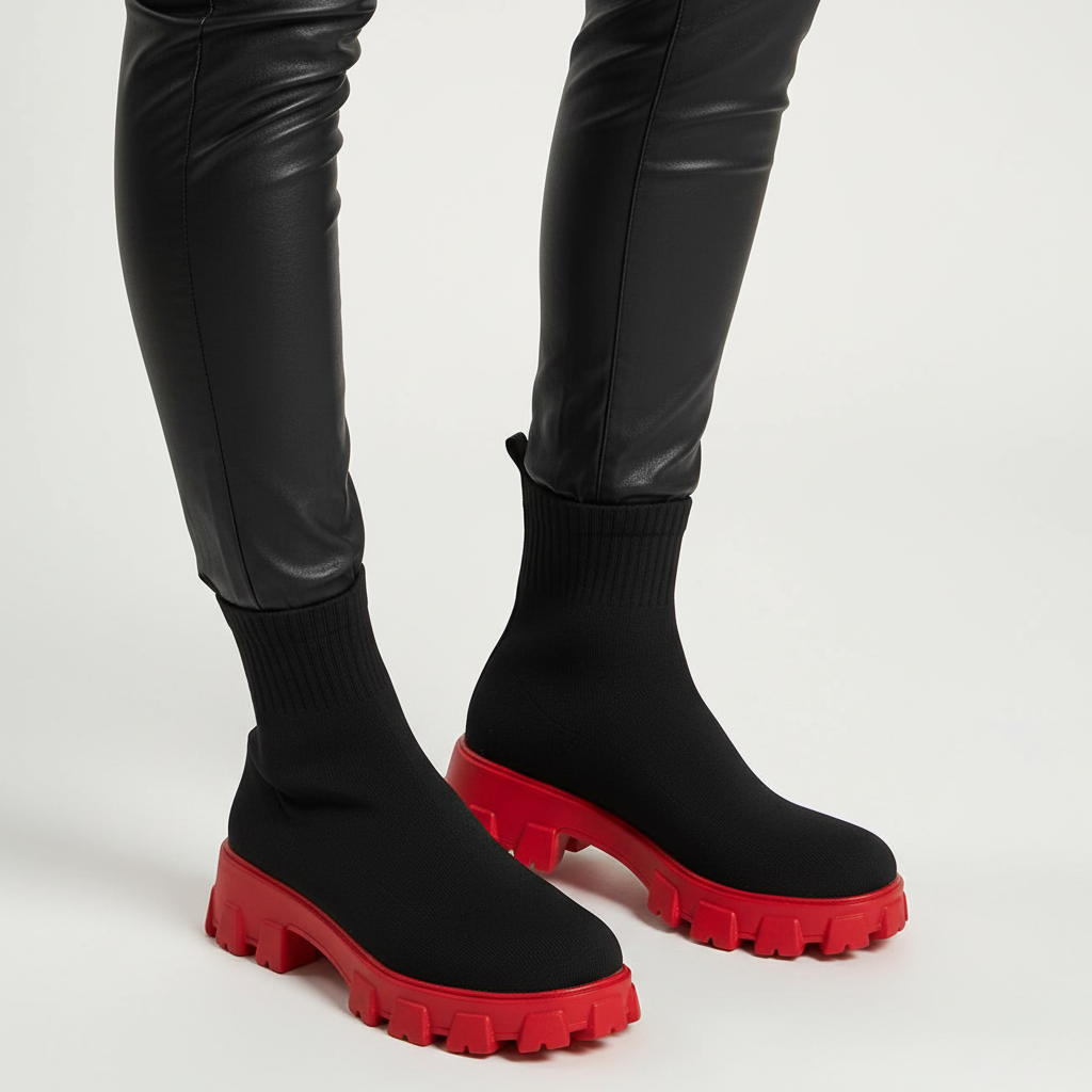 Moderne Plattform-Boots - Victoria