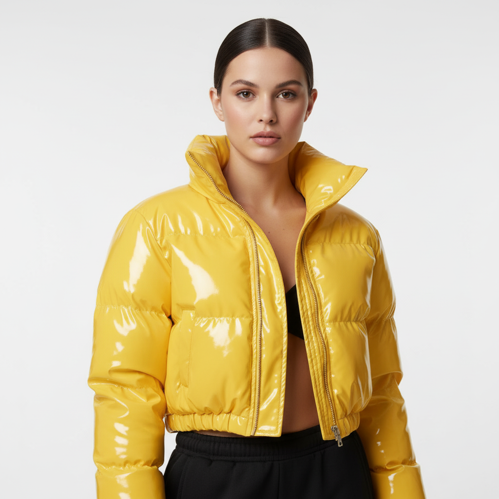 Modischer Puffer-Mantel -  Elisa