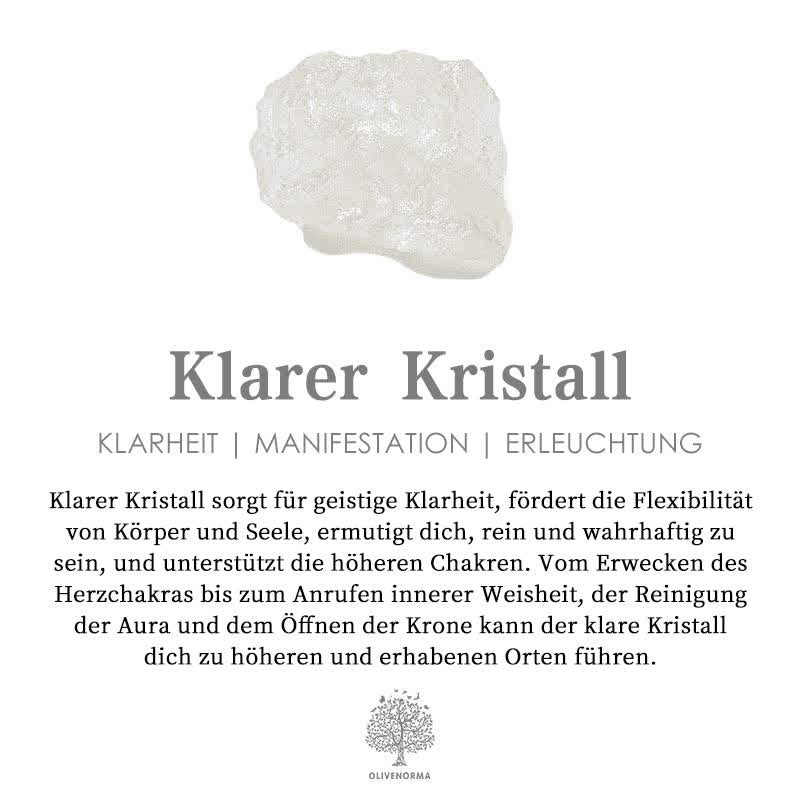 Natürliche Kristallkette - CrystalLyra 