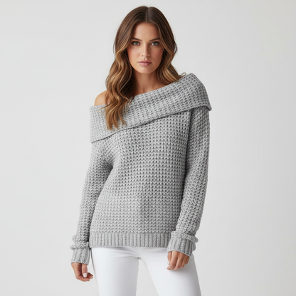 Off-Shoulder Strickpullover - Alicia
