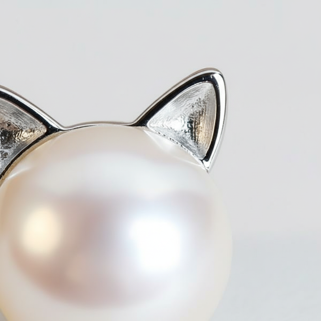 Ohrringe Mit Katzensilhouette - CatPearl 