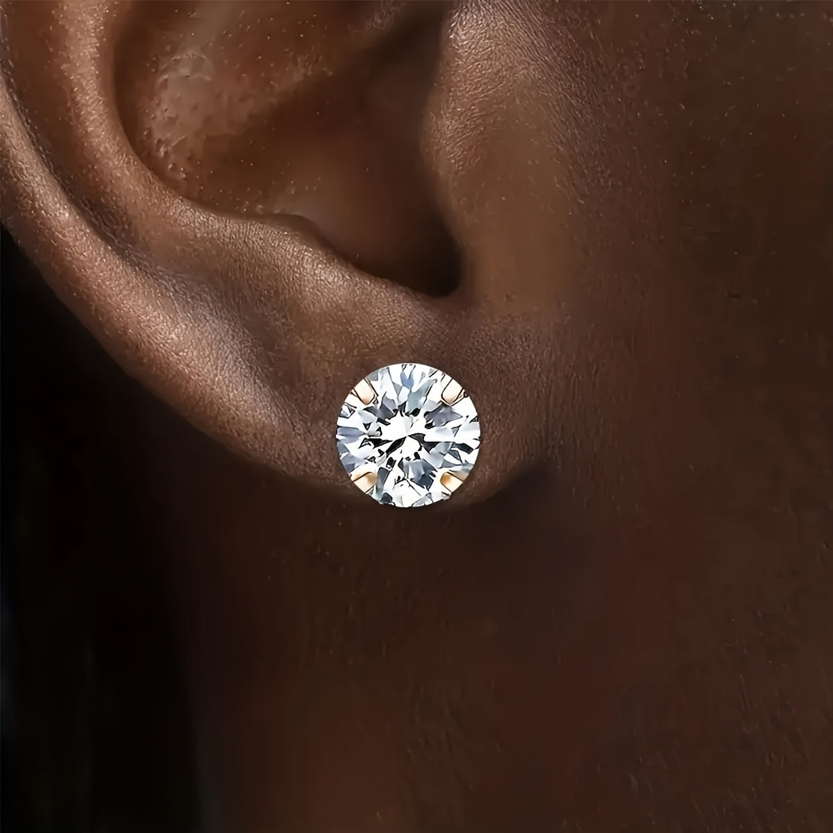 Ohrstecker Aus Titanstahl - ZirconiaPearl 