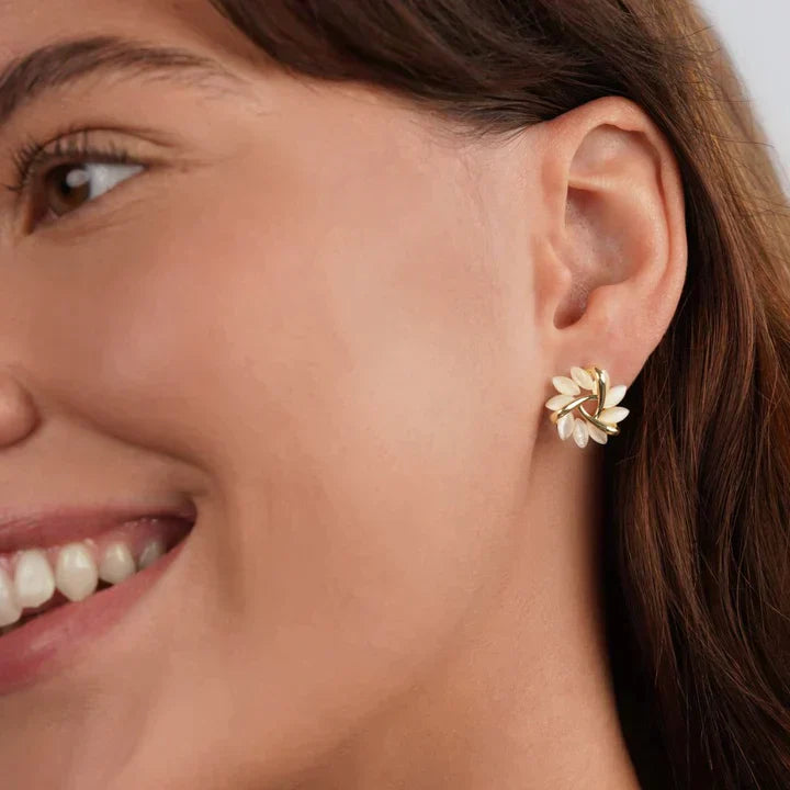 Opal Ohrstecker - PetalGlow 