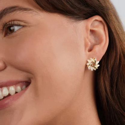 Opal Ohrstecker - PetalGlow 