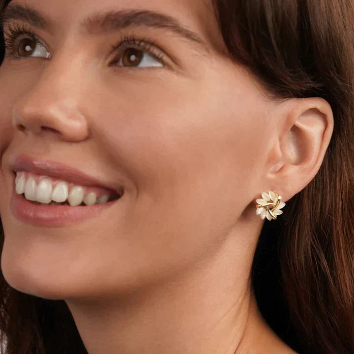 Opal Ohrstecker - PetalGlow 