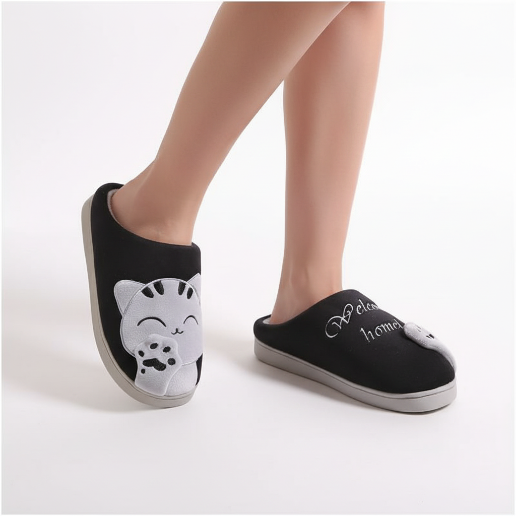 Plüschige Warme Hausschuhe - SnugPurr