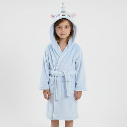 Plüschiger Kindermorgenmantel - CozyWrap