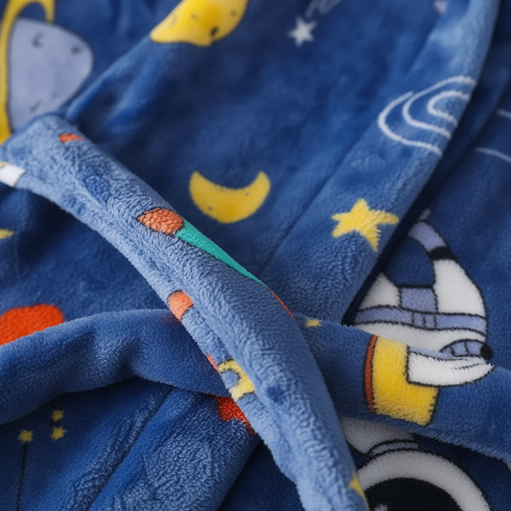 Plüschiger Kindermorgenmantel - CozyWrap