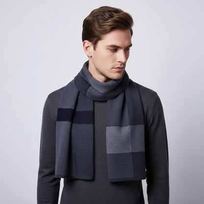 Reine Wolle Flauschiger Herrenschal - WrapNoble