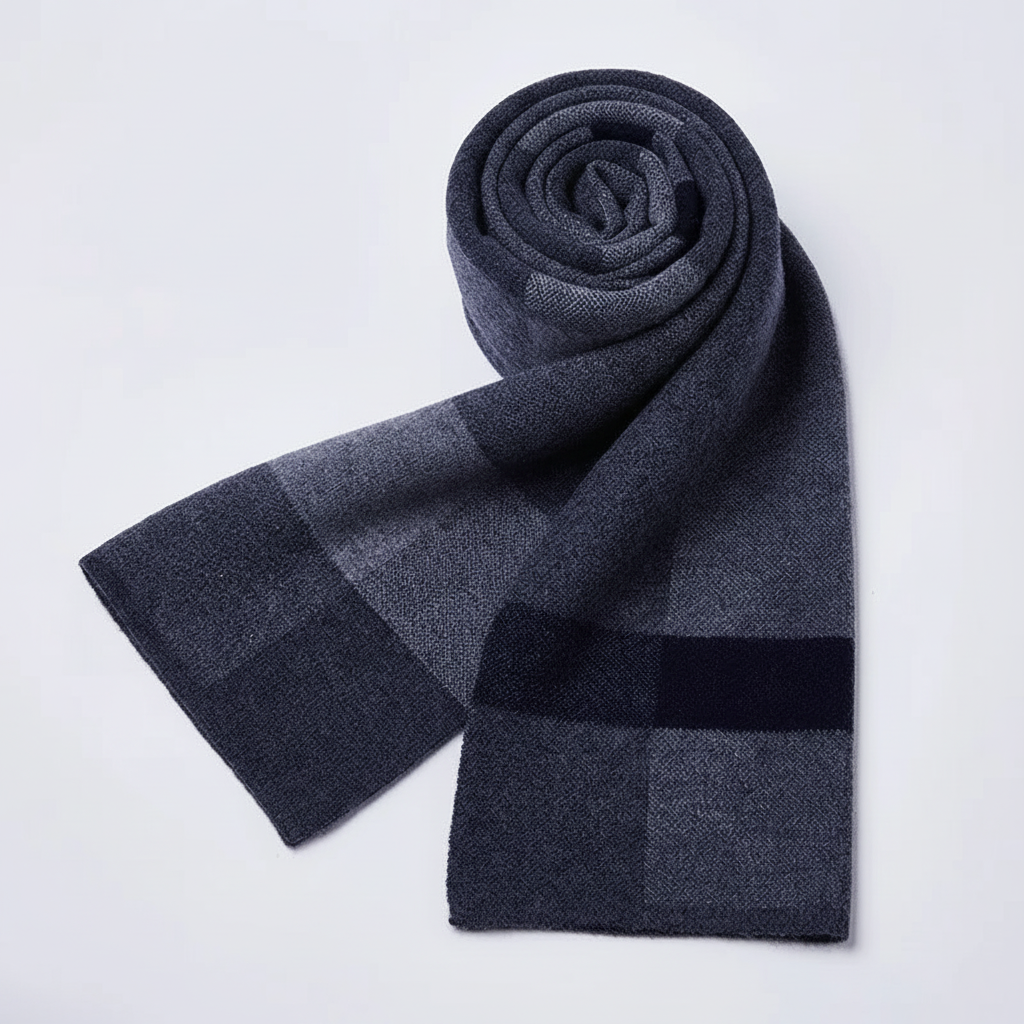Reine Wolle Flauschiger Herrenschal - WrapNoble
