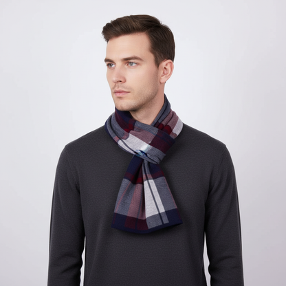 Reine Wolle Flauschiger Herrenschal - WrapNoble