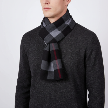 Reine Wolle Flauschiger Herrenschal - WrapNoble