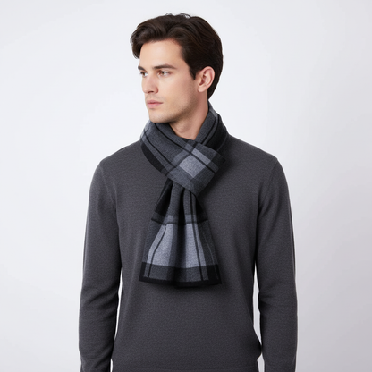 Reine Wolle Flauschiger Herrenschal - WrapNoble