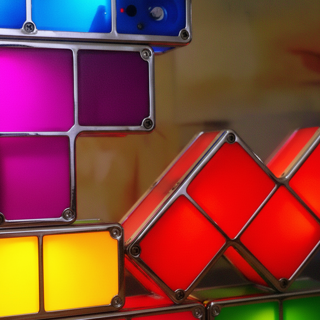 Retro Gaming Designleuchte - PixelTower