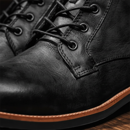 Retro Knöchelhohe Lederstiefel - Timothy