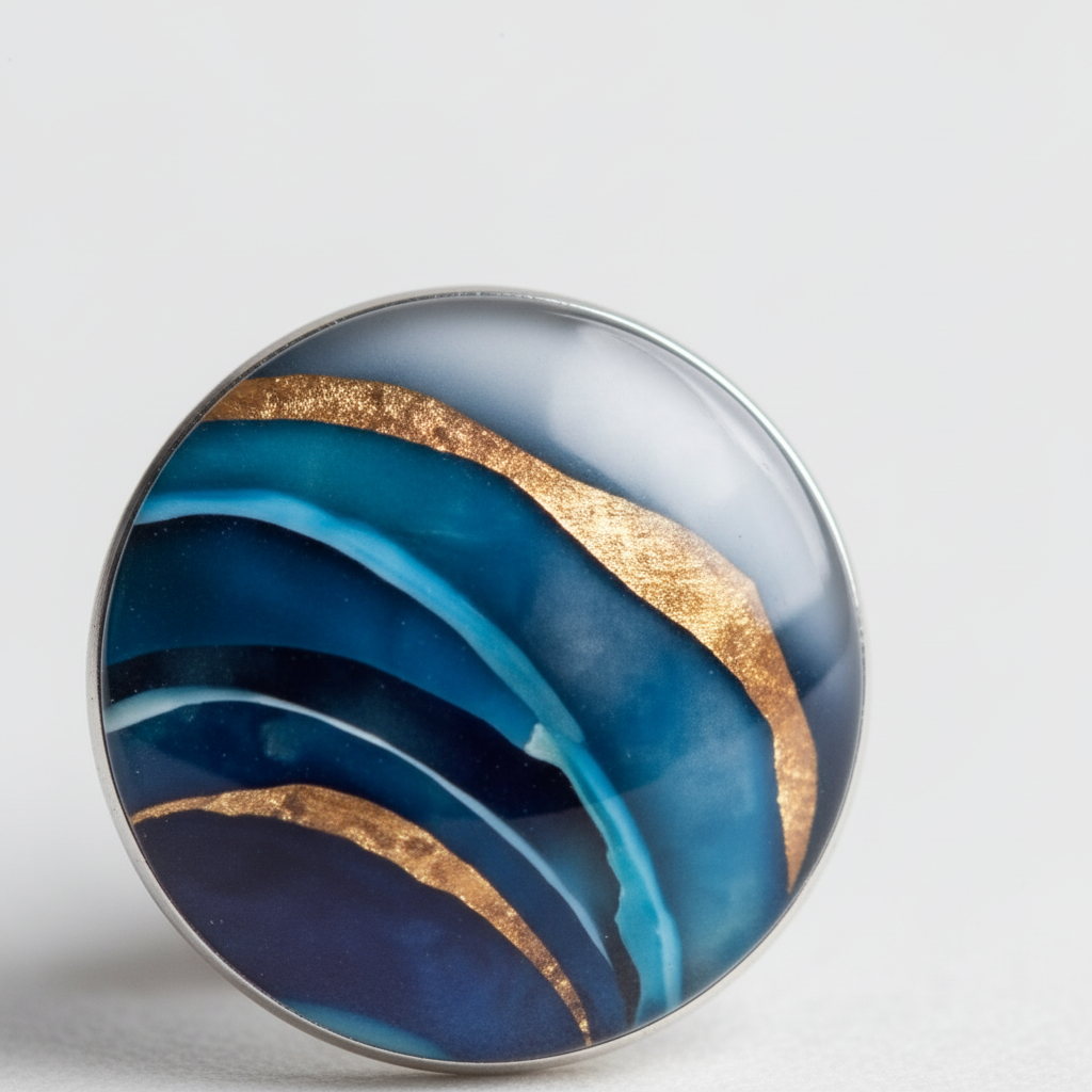 Runde Kristallohrringe - CrystalEar 