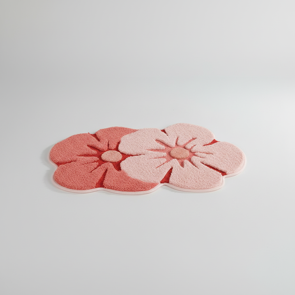 Rutschfester Badezimmer Teppich - FloraPlush