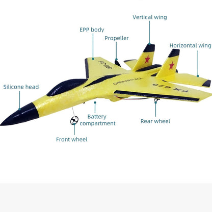 LED-Gleiter FalconAir – RC-Flugzeug mit Schwebeeffekt & Fernbedienung