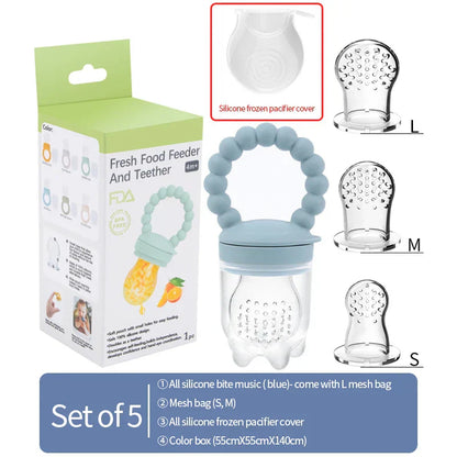 Frucht-Schnuller für Babys – Sicheres Kauen & Selbstständiges Essen lernen (1+1 GRATIS Aktion)