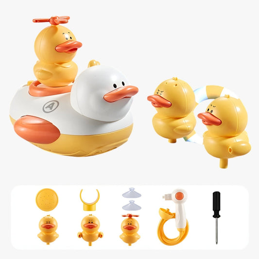Wasserspaß Badeente mit Fontäne – Interaktives Badespielzeug für Kinder