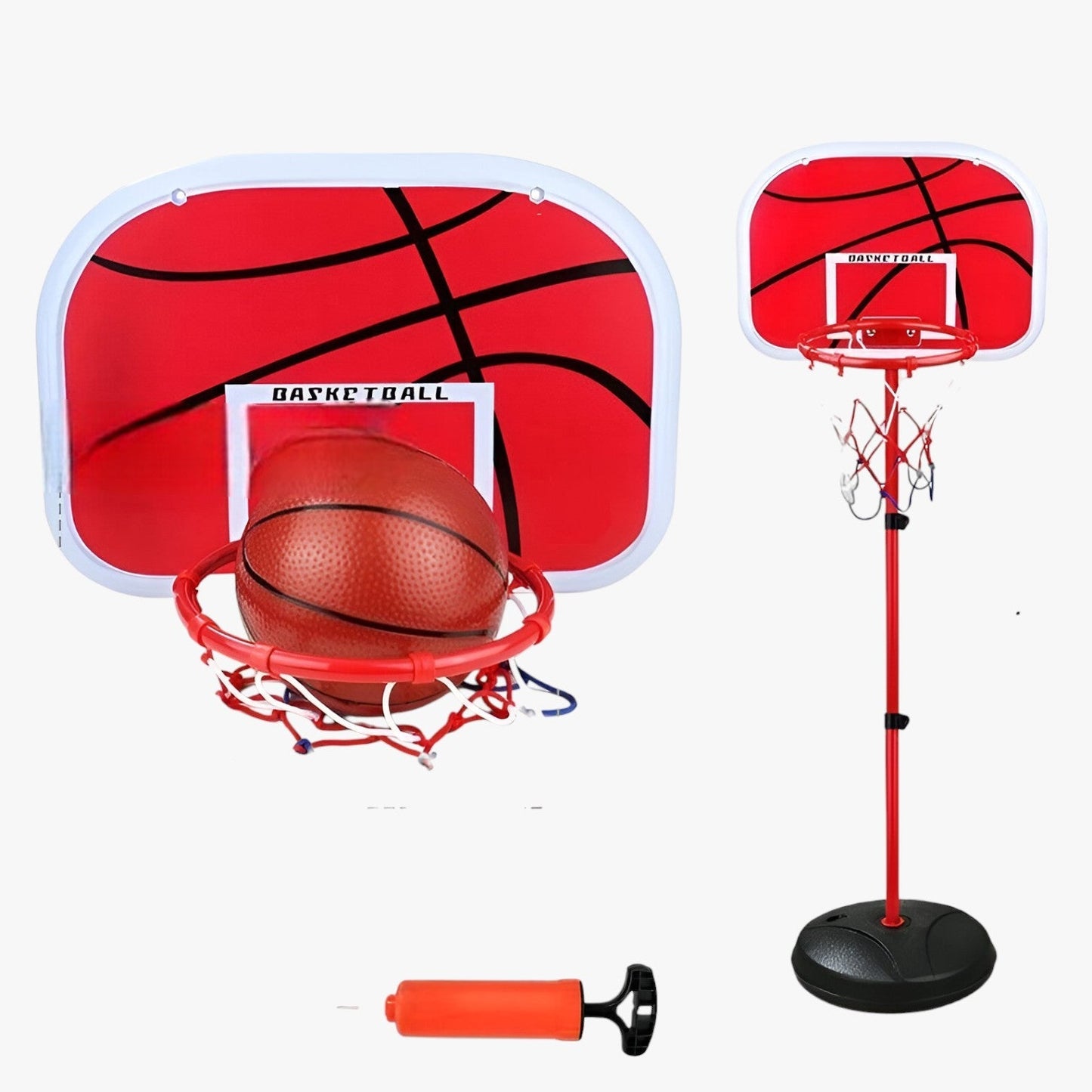 Höhenverstellbarer Kinder-Basketballkorb – Spielspaß für drinnen & draußen