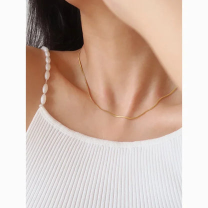 Schlangenkette Aus Silber - SnakeGold 