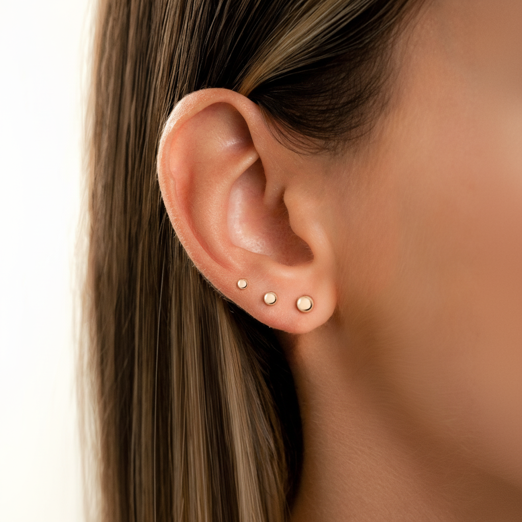 Schlichte Steckohrringe - LunaraStuds 