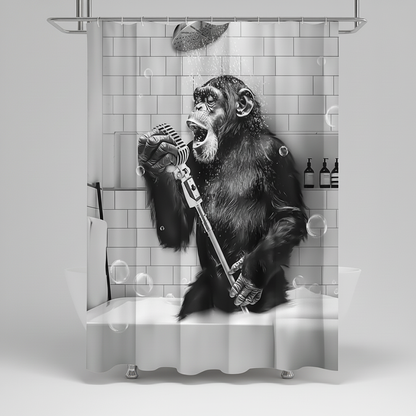 Schwarzweiß Bedruckter Duschvorhang - ShowerChimp