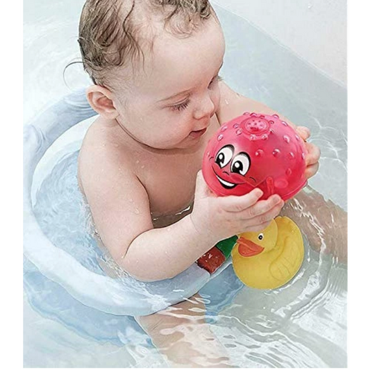Badewannen-Spielball mit Lichteffekten, Fontäne und Fahrfunktion für Kinder