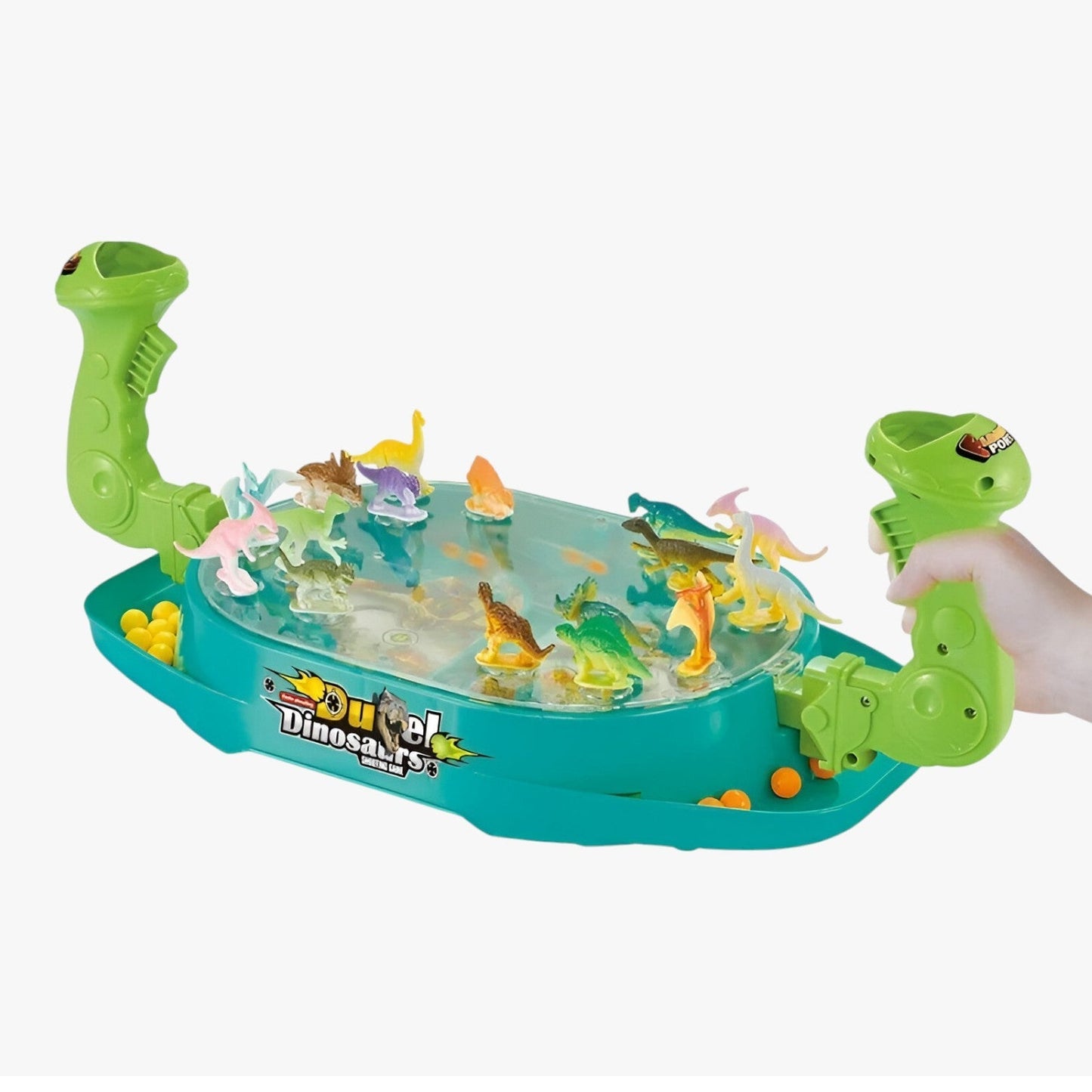 Katapultspaß DinoShot – Geschicklichkeitsspiel für Zwei mit Lernfaktor