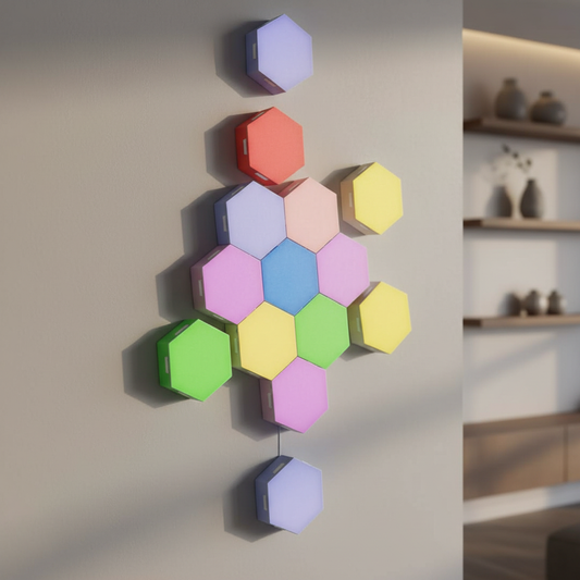 Sechseckige LED Wandmodule - HexaGlow