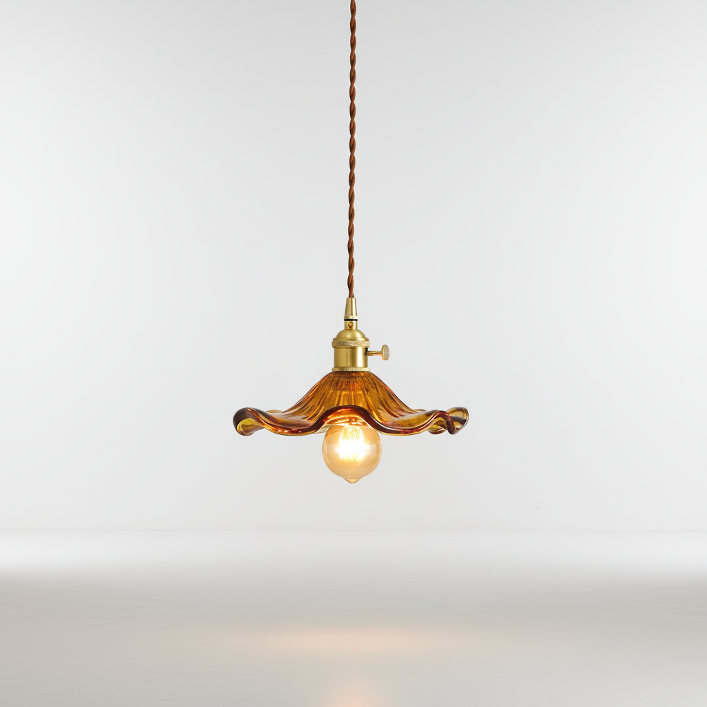 Skandinavische LED Hängeleuchte - GlassVelvet