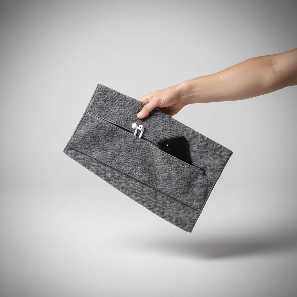 Sporthandtuch Mit Reißverschluss - GymTowel